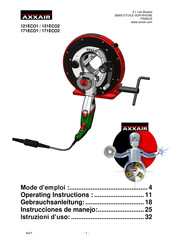 AXXAIR 121ECO1 Instrucciones De Manejo