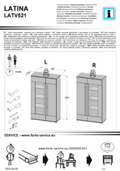 Forte LATINA LATV521 Instrucciones De Montaje