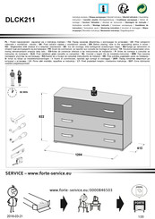 Forte DLCK211 Instrucciones De Montaje