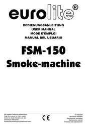 EuroLite FSM-150 Manual Del Usuario