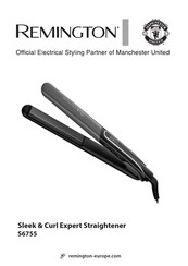 Remington Sleek & Curl Expert Straightener S6755 Manual Del Usuario