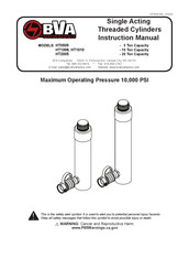 BVA Hydraulics HT2005 Manual De Instrucciones