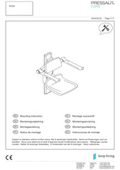 Pressalit Care R7334 Instrucciones De Montaje