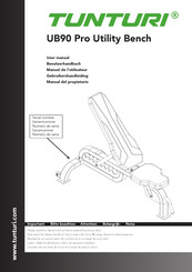 Tunturi UB 90 Pro Utility Bench Manual Del Propietário