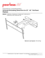 peerless-AV PLA50-UNLP Instalación Y Ensamblaje