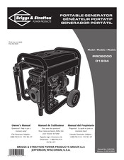 Briggs & Stratton PRO8000 01934 Manual De Instrucciones