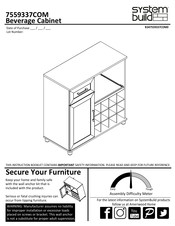 System Build Beverage Cabinet 7559337COM Manual De Instrucciones