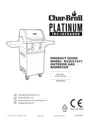 Char-Broil PLATINUM R33CC1417 Manual Del Usuario