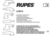 Rupes LHR 75 Instrucciones De Uso Y Manutención