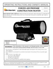 Mr. Heater MH35FA Instrucciones De Funcionamiento Y Manual Del Propietario