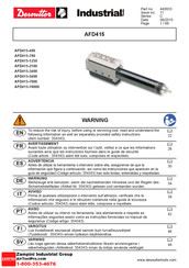 Desoutter AFD415-18000 Manual De Instrucciones