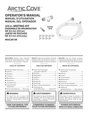 Arctic Cove MAC3810K Manual Del Operador