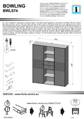 Forte BOWLING BWLS74 Instrucciones De Montaje