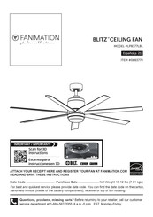 Fanimation LP8377LBL Manual De Instrucciones