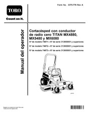 Toro TITAN MX6080 Manual Del Operador