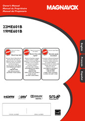 Magnavox 22ME601B Manual Del Propietário