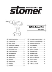 Stomer Professional SAD-14N 2-D Serie Instrucciones De Servicio