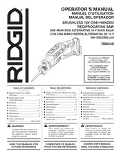 RIDGID R86448 Manual Del Operador