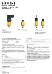 Siemens 7MF1566 Instructions De Service