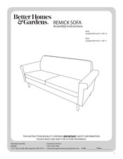 Better Homes and Gardens REMICK BH18-021-199-10 Instrucciones De Ensamble