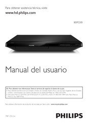 Philips BDP2205 Manual Del Usuario