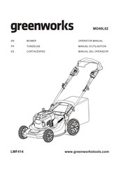 GreenWorks MO40L02 Manual Del Operador