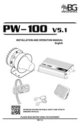 B&G electronics PW-100 Manual De Instalación Y Funcionamiento