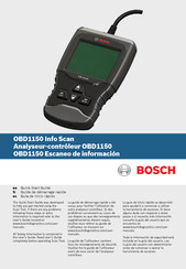 Bosch OBD1150 Info Scan Guia De Inicio Rapido