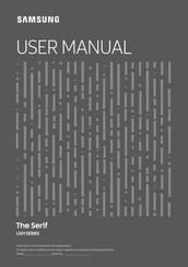 Samsung THE SERIF LS01 Serie Manual Del Usuario