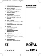 Einhell Royal 41.701.30 Manual De Instrucciones