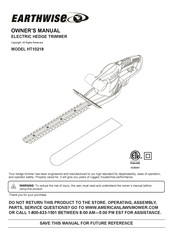 EarthWise HT10218 Manual Del Propietário