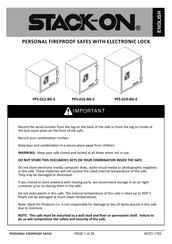 Stack-On PFS-012-BG-E Manual De Instrucciones