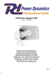 Power Dynamics CH300 Manual De Instrucciones