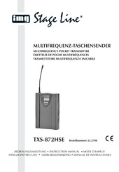 IMG STAGELINE TXS-872HSE Manual De Instrucciones