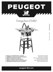 PEUGEOT EnergySaw-254B2 Manual