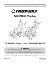 Troy-Bilt Storm 2410 Manual Del Operador