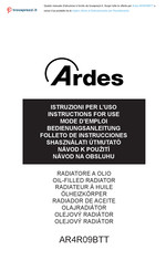 ARDES AR4R09BTT Folleto De Instrucciones