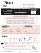 Pfister Hillstone R89-SHLS Guía De Instalación Rápida