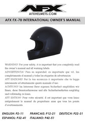 AFX FX-78 Manual Del Propietário