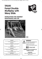 TP active fun Forest Double Multiplay with Wavy Slide Instrucciones De Montaje