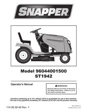 Snapper ST1942 Manual Del Usuario