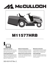 McCulloch M11577HRB Manual De Las Instrucciones