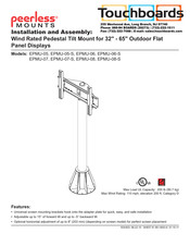 PEERLESS Mounts EPMU-07-S Instalación Y Montaje