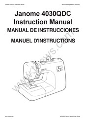 Janome 4030QDC Manual De Instrucciones