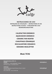 Jata calor TC92 Instrucciones De Uso