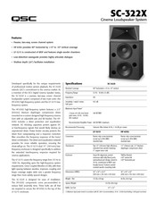 QSC SC-322X Manual Del Usuario