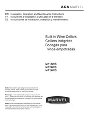 AGA MARVEL MP15WS Instrucciones De Instalación, Operación Y Mantenimiento