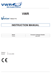 VWR TC210 Manual De Instrucciones