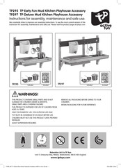 TP active fun TP Deluxe Mud Kitchen Playhouse Accessory Instrucciones De Montaje