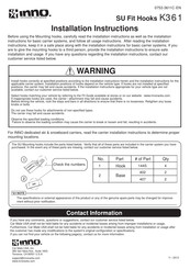 INNO K361 Instrucciones De Instalación